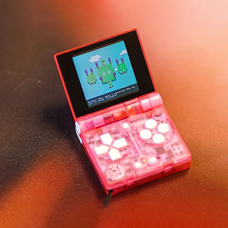 Funkeys Handheld Game Console Mini Retro Flip Folding Open Source Handheld 1.54" Ips Pocket Single Player Portable Game Console