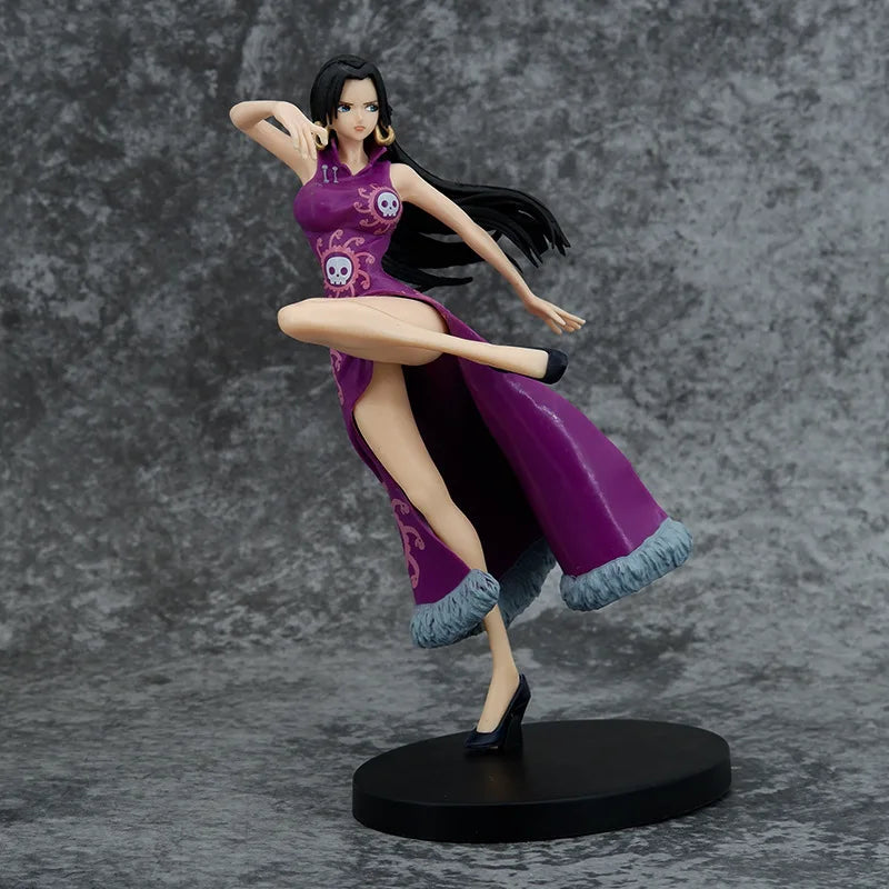 One Piece Anime Boa Hancock Figuren Spielzeug GK Schlangenprinzessin Actionfigur 21CM Sexy Cheongsam Mädchen Puppenfiguren Statue