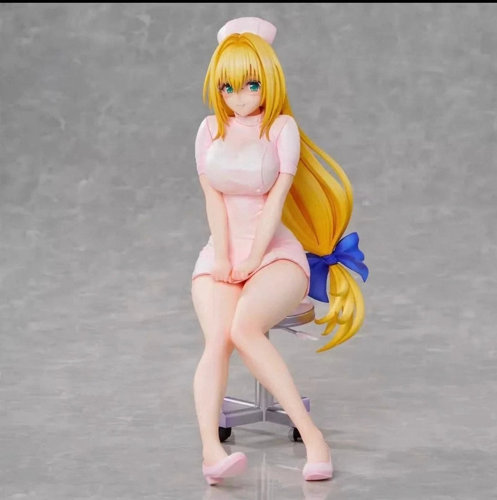 In Stock Original UnionCreative To Love-Ru Darkness Tearju Lunatique Nurse Series Animation Figure Collection Model Toys