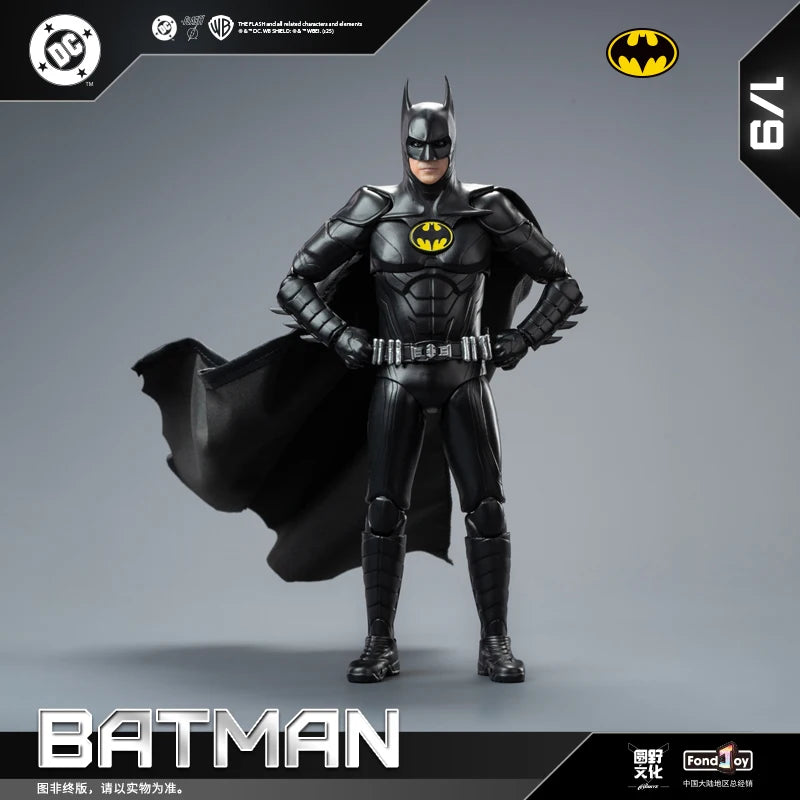 Original FondJoy Keaton Batman Figure DC Justice League Action Figures Detective Comics 1/9 PVC Joint Movable Kid Toy Christmas