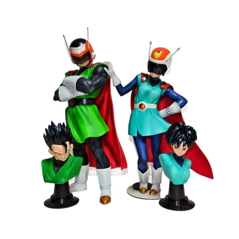 Dragon Ball Z Son Gohan Videl Figure Replaceab Heads Super Saiyan Pvc Action Figures Gk Statue Collection Model Toys Gifts