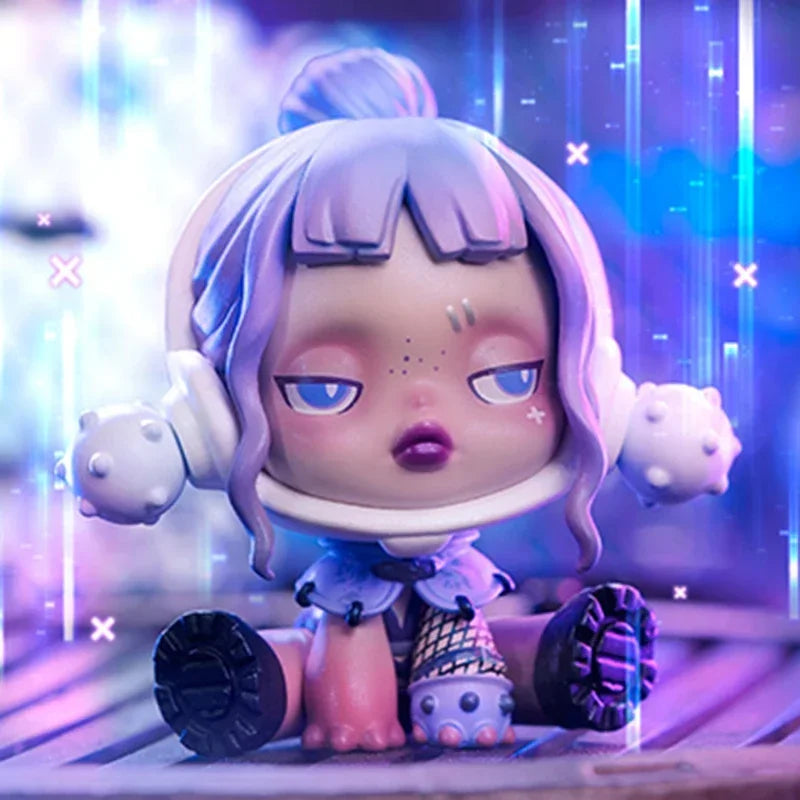 POP MART Skullpanda City of Night Series Blind Box Toys Kawaii Anime Action Figure Caixa Caja Mystery Box Dolls Girls Gift