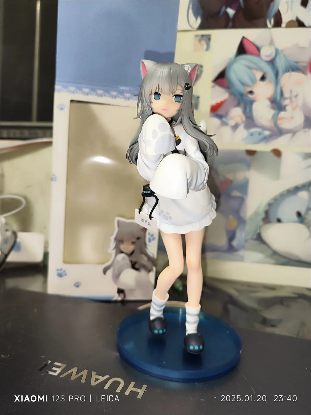 Фигура Nachoneko Канал Hennyano Аниме Момиче Котка PVC екшън фигурка играчка игра статуя персонализирана колекция Ko модел кукла подарък