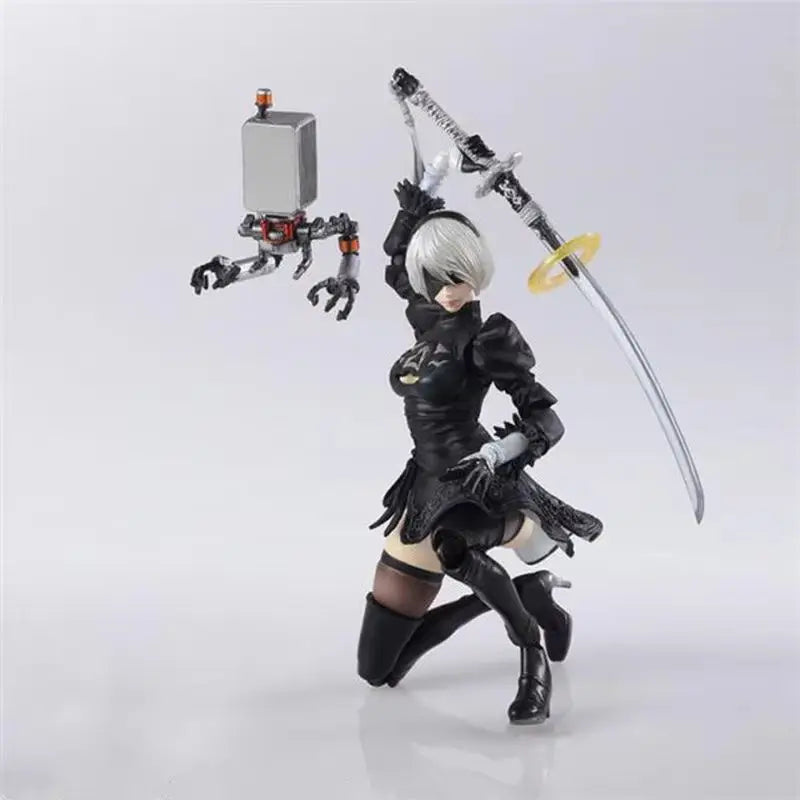 Нова 15см Nier Automata Yorha No.2 2b екшън фигурка PVC игра фигурка подвижна играчка колекция орнамент модел подарък за деца