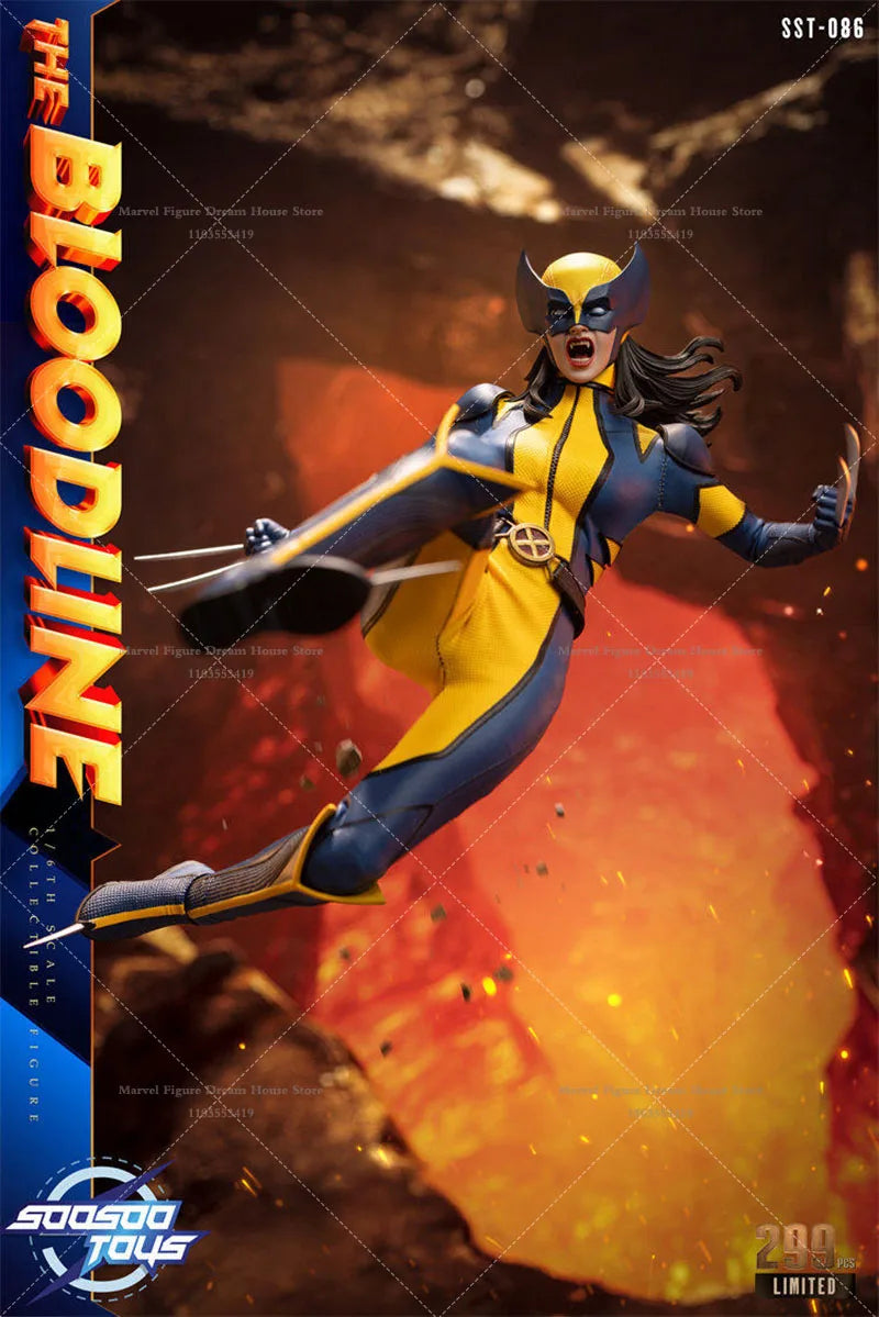 Soosootoys SST-086 1/6 Scale Classic Yellow And Blue Battle Suit 12-inch Full Set Action Figure Soldier Doll Body Height 28CM