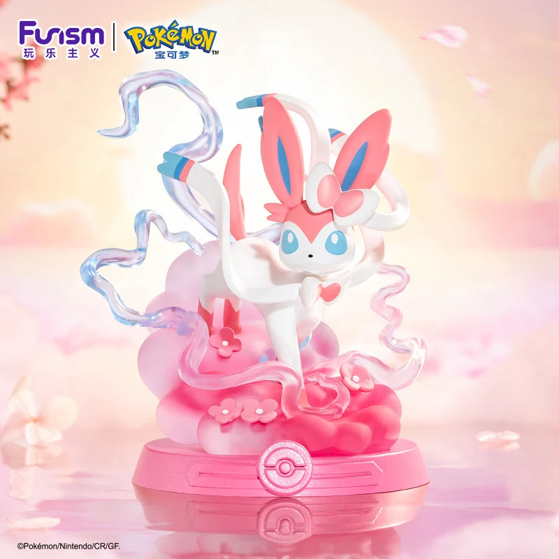 Genuine Original Pokemon Action Figure Eevee Sylveon Vaporeon Umbreon Espeon Flareon 9Style Anime Collection Model Doll Toy Gift