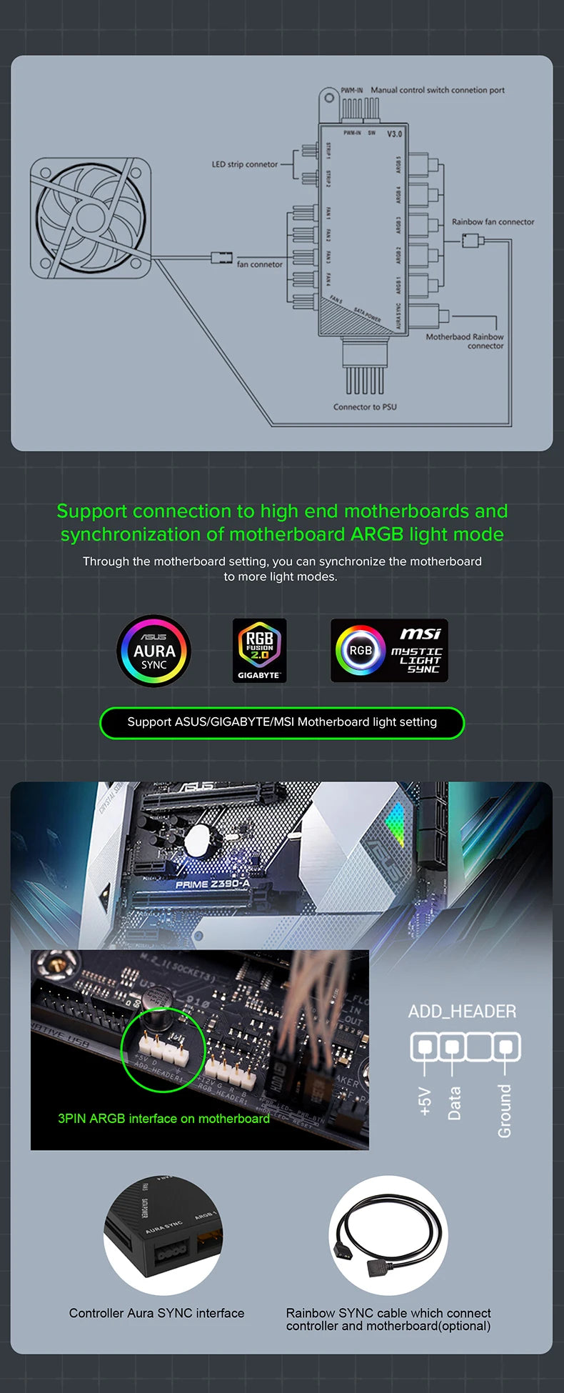 Gaming-PC Desktop-Computer Gaming ITX ATX Computergehäuse 