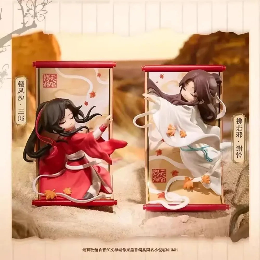 Genuine Tian Guan Ci Fu Scroll Series Blind Box TGCF Hua Cheng Xie Lian Cute Anime Peripheral Mystery Box Decora Anime  Gifts