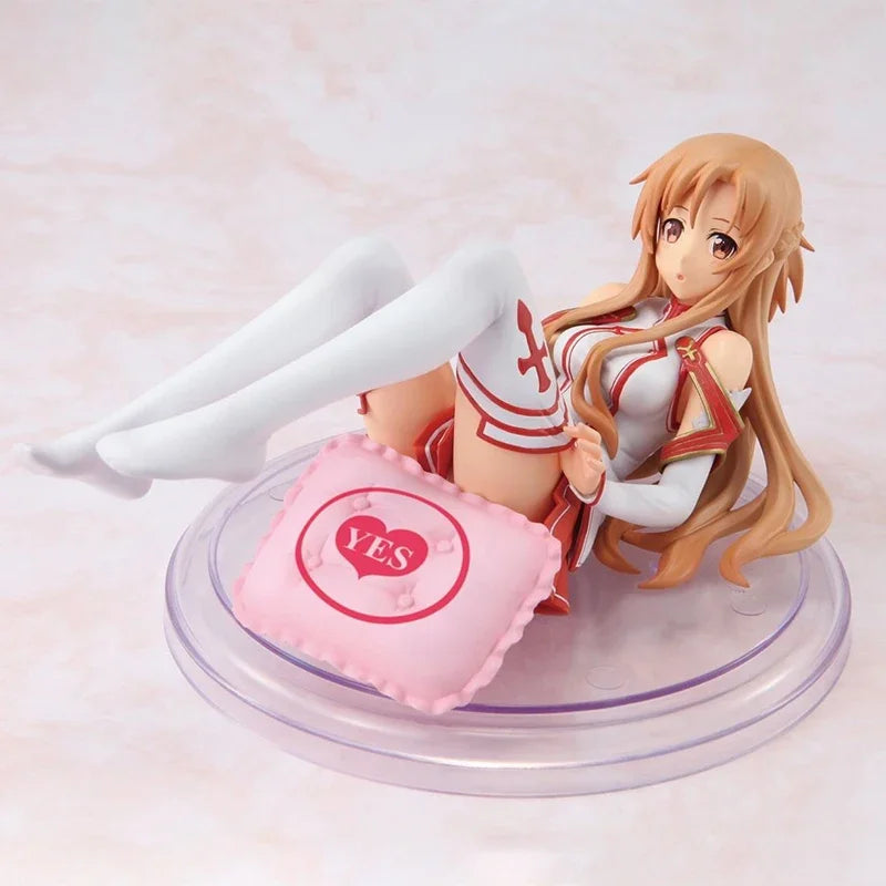 23cm Sword Art Online Yuuki Asuna Anime Figure Titania Action Figure Asuna Yuuki Figurine Adult Collection Model Doll Toys Gifts