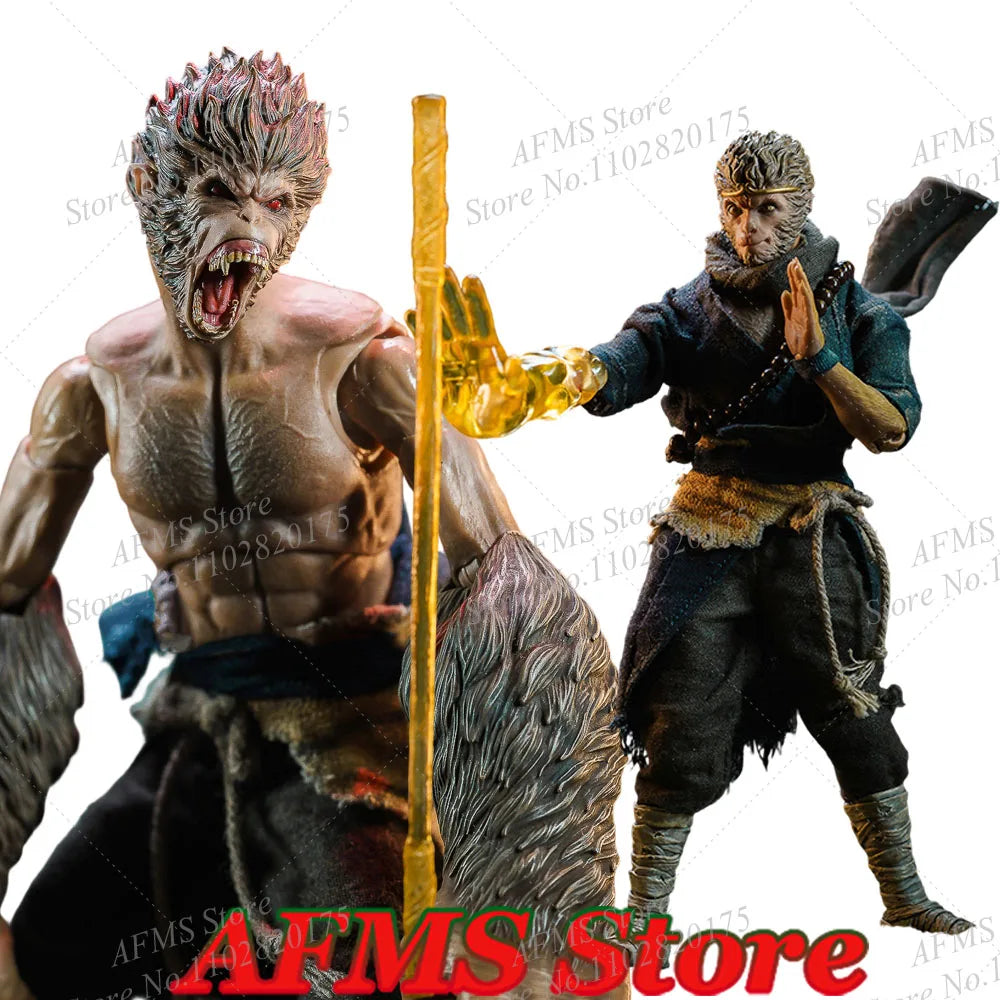 1/12 Scale Collectible Figure Hou San Wukong Monk Journey To The West Black Myth Combat Doll 6Inch Men Soldier Action Figure Toy