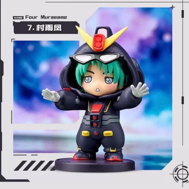 NEW Bandai BNFIGURE Q Pajamars Figure Toy Mobile Suit Gundam Universe Century Figure Doll Suit Second Generation Blind Box Gift