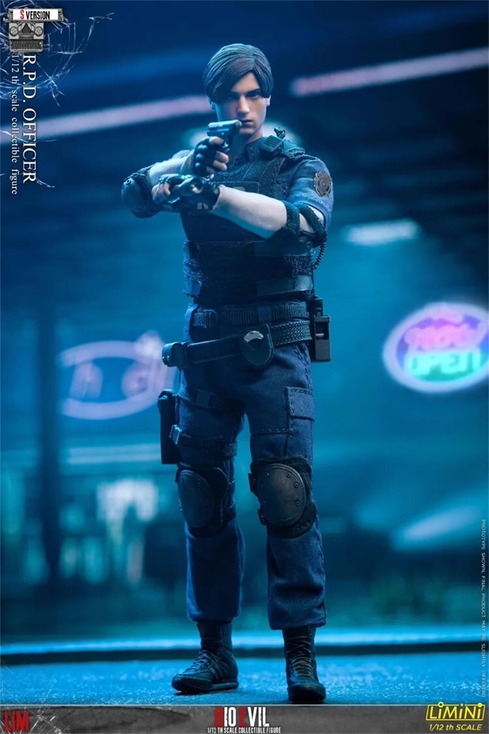 1/12 LIMTOYS Resident Of The Evil Lyon BIO EVIL-RPD Handsome Guy Officer Game Elements S Version 2 Head Full Set Gift