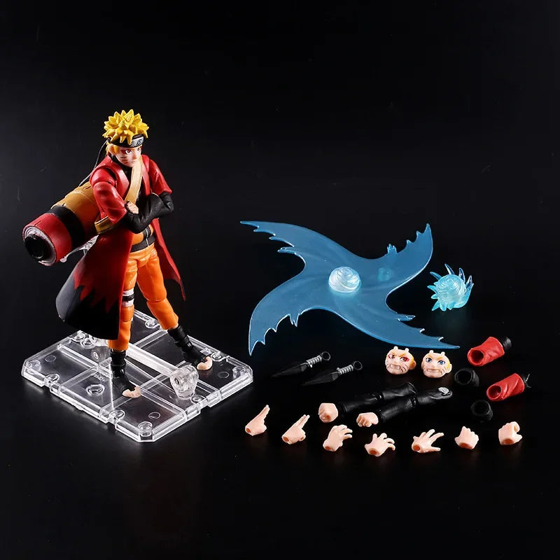 9 types Shippuden Shf Uzumaki Rasengan Action Figures Movable Joints Face Change Dolls Anime Figurines Models Toys Gifts