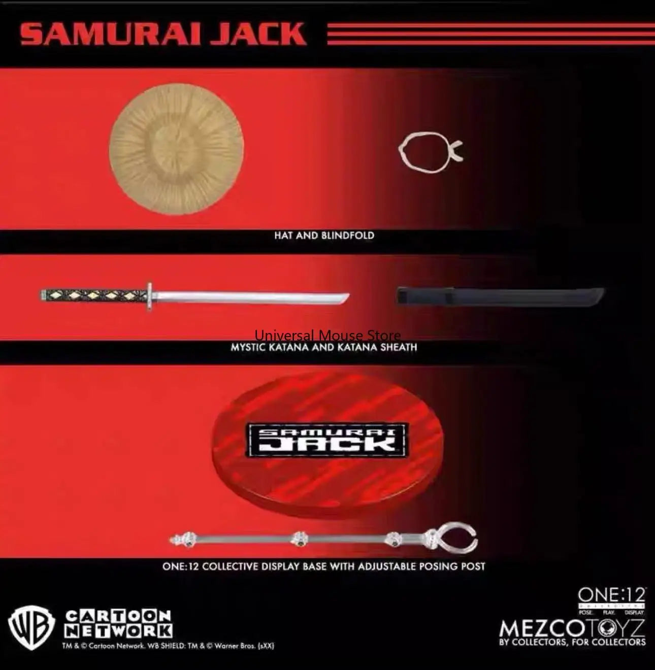 In Stock Mezco One:12 Samurai Jack Action Figure