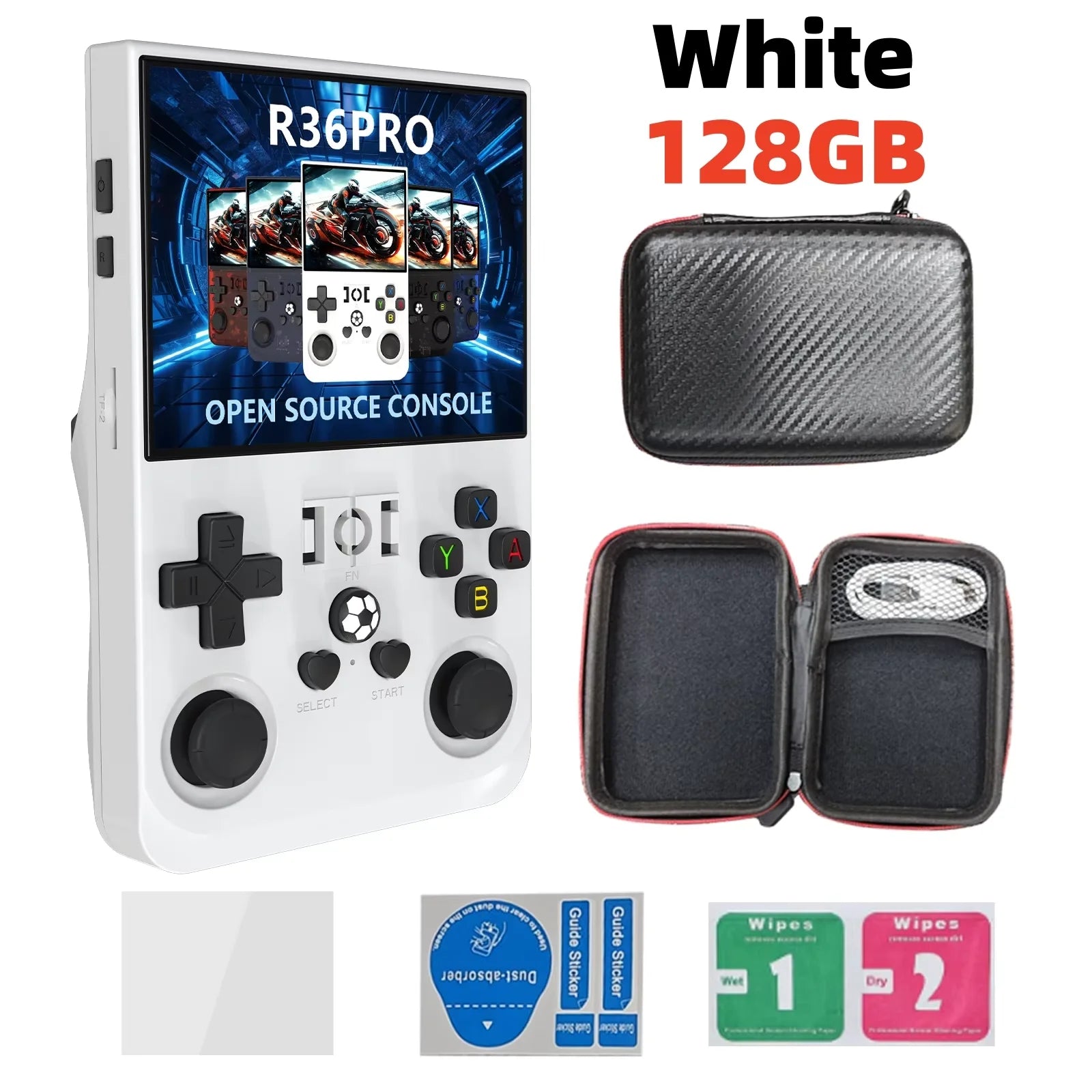 Retro R36 Ultra Handheld Video Game Console IPS Screen 128GB Games Portable Pocket Player Linux System R36S R36 PRO