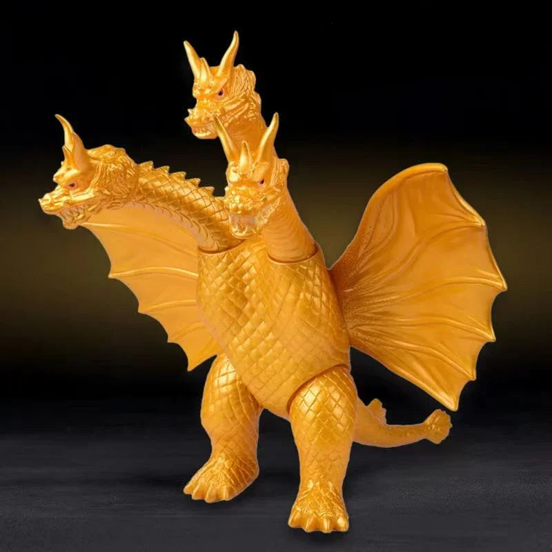 Anime Godzilla VS King Kong Action Figure King Ghidorah Three headed Golden Dragon PVC model collectibles toy kid Holiday gifts