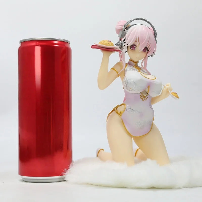 Qipao SUPERSONICO Anime Characters figurine Handmade Cake Pretty Girl Handmade Bookshelf Car Case Ornament Model Otaku Gift