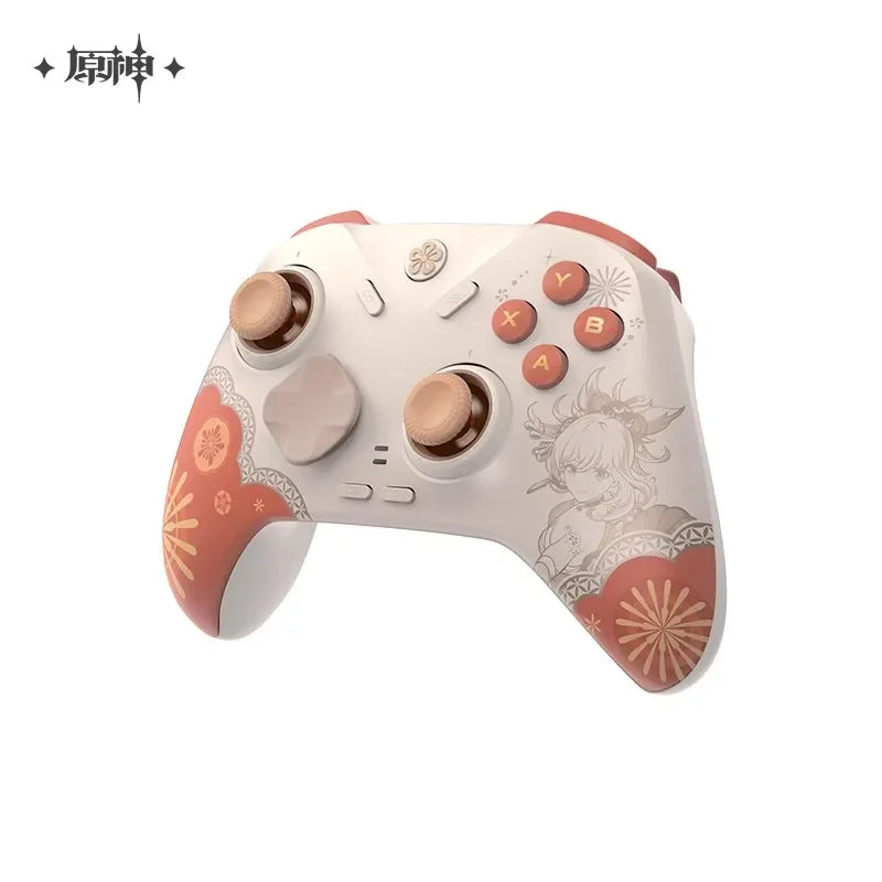 New MiHoYo Genshin Yoimiya GamePad Impact Wireless Game Controller Gift Box Set Charging Applies Joystick PC Gift Cosplay Prop