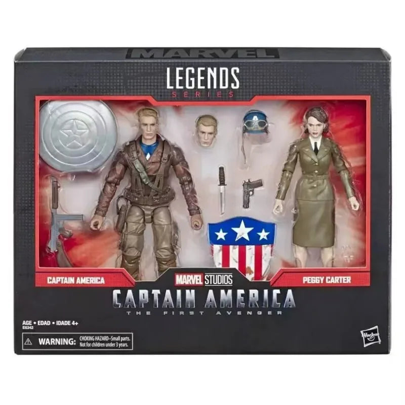 Original Hasbro Marvel Legends Series Captain America PEGGY CARTER Action Figure Toys Model Collection
