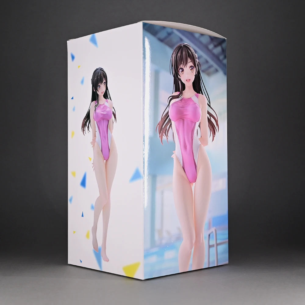 【New】25cm Rent A Girlfriend Qianhe Mizuhara Swimwear Anime Figure Kanojo Okarishimasu Ichinose Action Figure Model Toy Sexy Gift