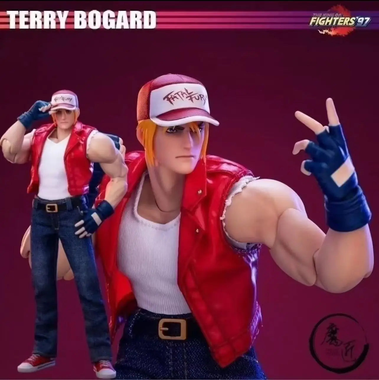 New Stock TUNSHI STUDIO TS-XZZ-005 1/12 Scale Terry Bogard with Double Head Full Set 15.5cm Action Figure Body Model For Fans