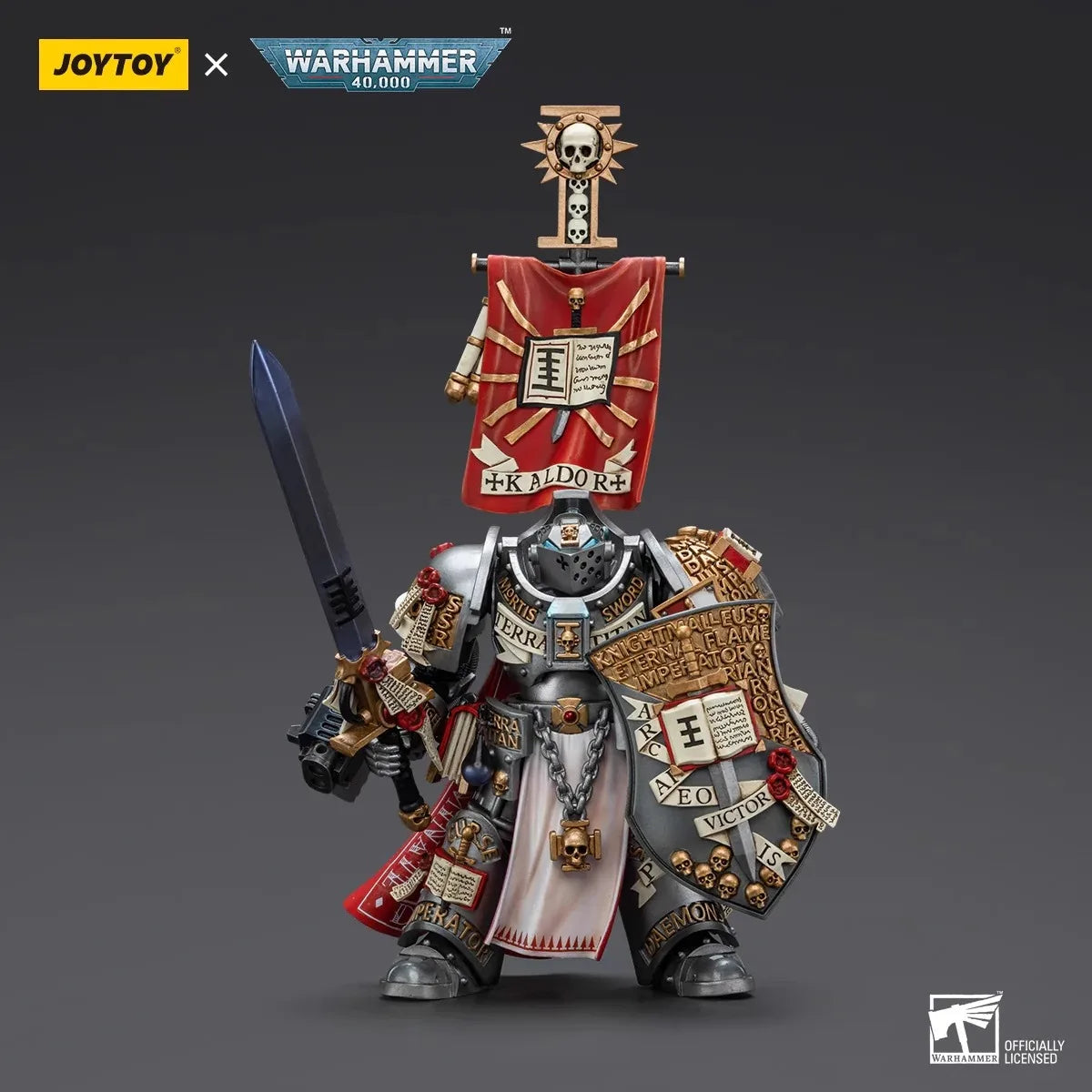 Joytoy Warhammer 1/18 Actionfiguren Grey Knights Kaldor Draigo Modell Toy Boy Geschenke 3,75 Zoll
