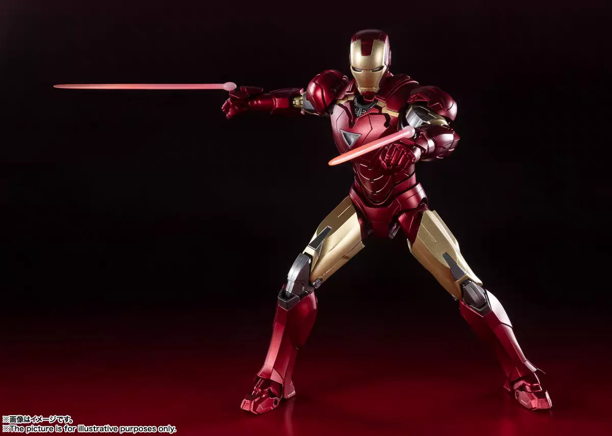 Bandai Shf Marvel Avengers Endgame Edition Captain America Iron Man Mk6 Thor Hulk Figure Model Collection Toy Gift in Stock