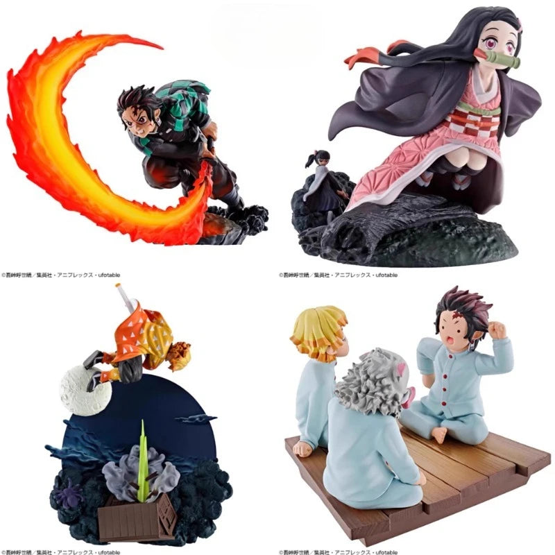 MegaHouse Genuine Demon Slayer Anime Character Kamado Tanjirou Kanao Tsuyuri Kids Christmas Gift Collection Action Toys Model