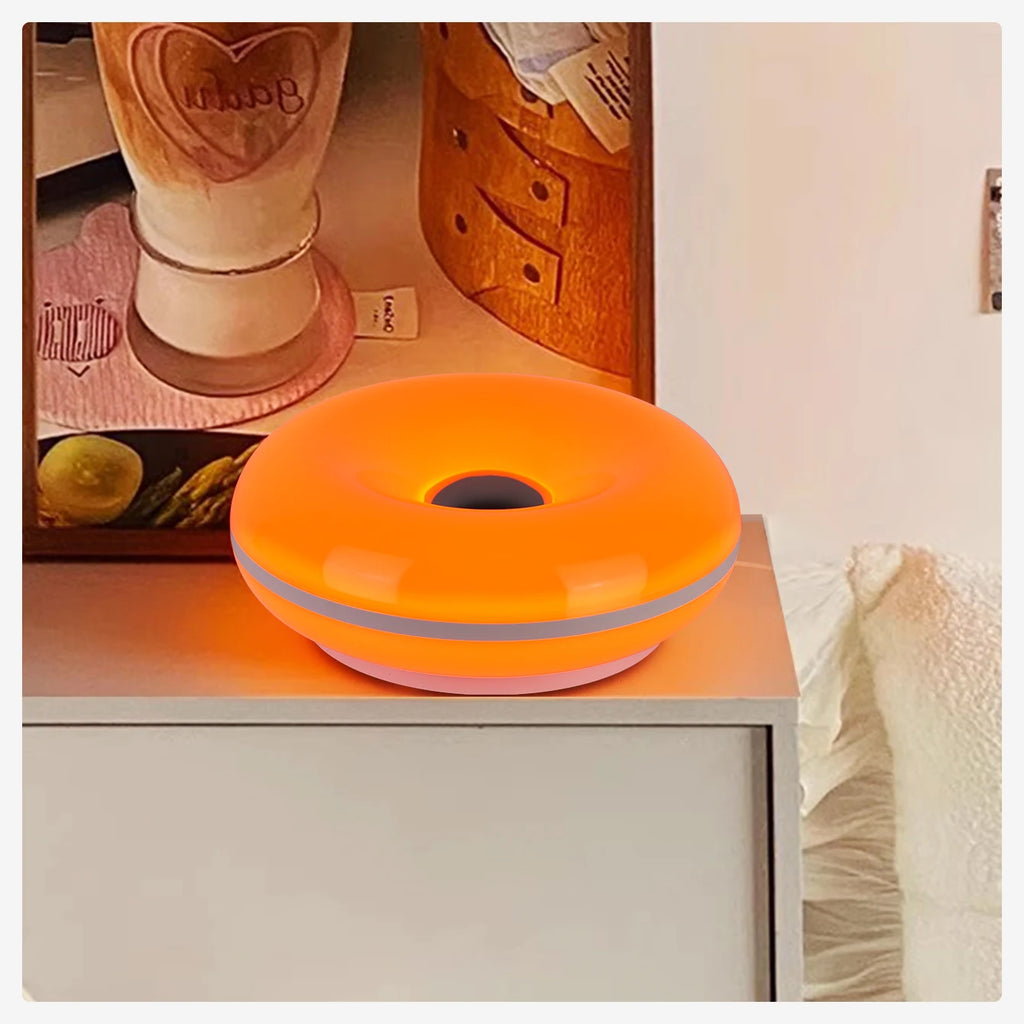 Bauhaus donut table lamp USB plug bedroom bedside decorative light living room dining room ambient light