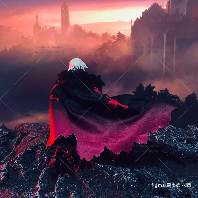 1/12 Scale Female Clothes Cloak Fate Avenger Dragon Witch Alter Japanese Anime For figma 6-inch Action Figure Soldier Scene