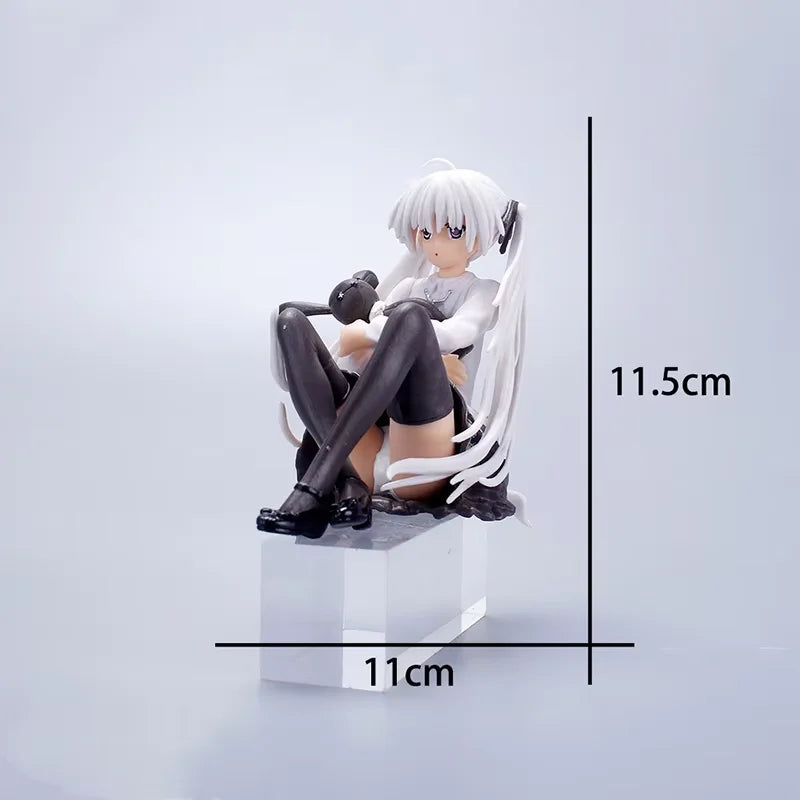 11.5CM Anime Cute Figure Kasugano Sora Where We Are Least Alone Sitting and Hugging The Rabbit PVC Model Collect Dolls Toys Gift