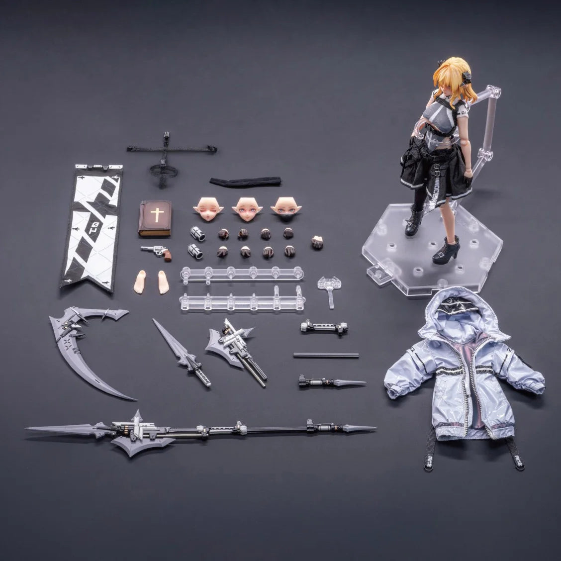 Authentic In Stock Hasuki Figure White Robed Bishop Mariannu Black Ops Shield Soldier Sa-02 Exhibition Limited Edition Brand