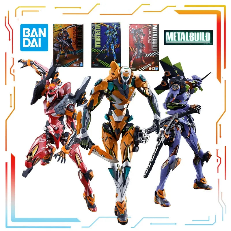 Bandai Original METAL BUILD Mech Finished Products Series EVA Initial Machine Anime Action Figure Model Toy Model Gifts for Boys