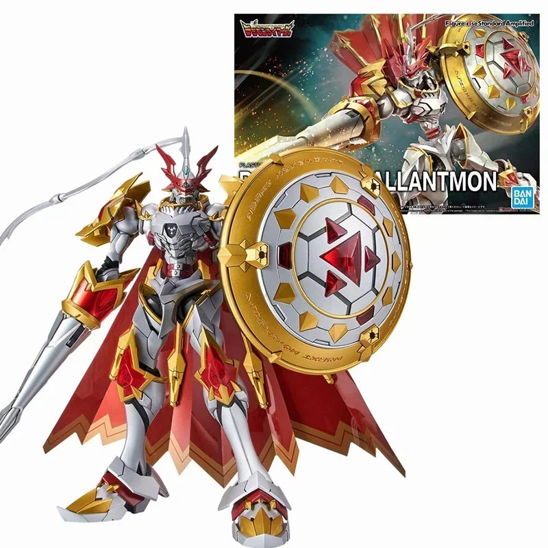 Original Bandai Digimon Adventure WarGreymon Omegamon Beelzebumon Gallantmon Alphamon Paildramon Action Figure Model with box