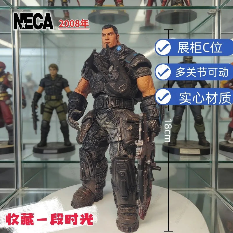 In Stock NECA Gears of War Marcus Best Friend Dominic Dom 7-inch Game Movable Bulk Movable Model Out-of-print Gift Collection