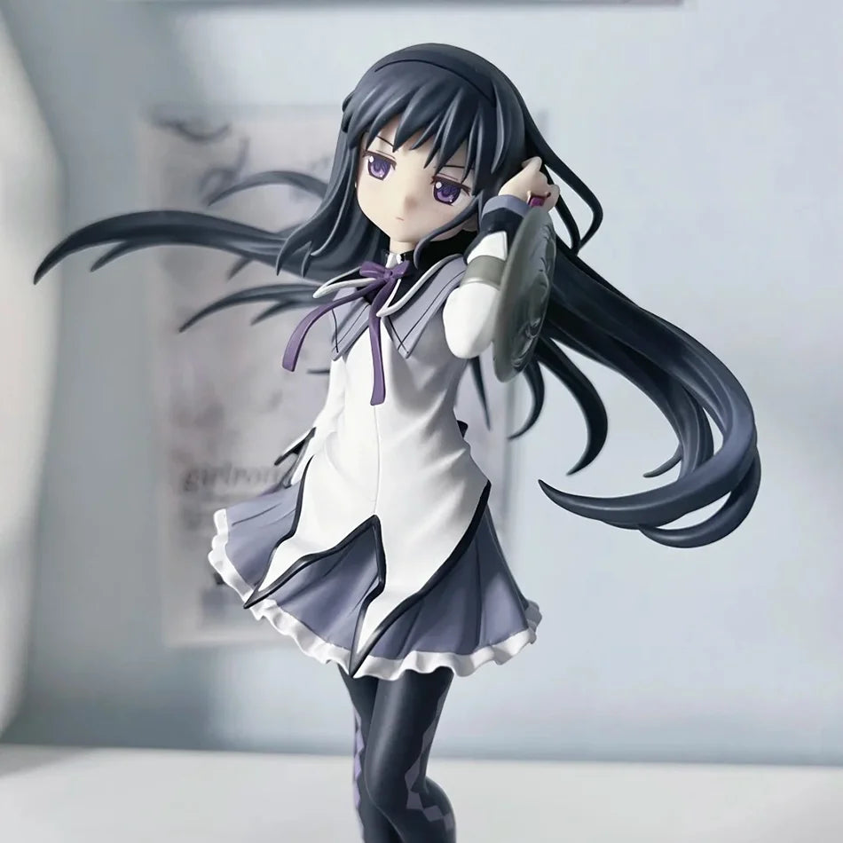 Anime Puella Magi Madoka Magica Figur 17cm Akemi Homura Action Figural Pvc Modell Kawaii Dekoration Puppe Kinder Spielzeug Geburtstagsgeschenk