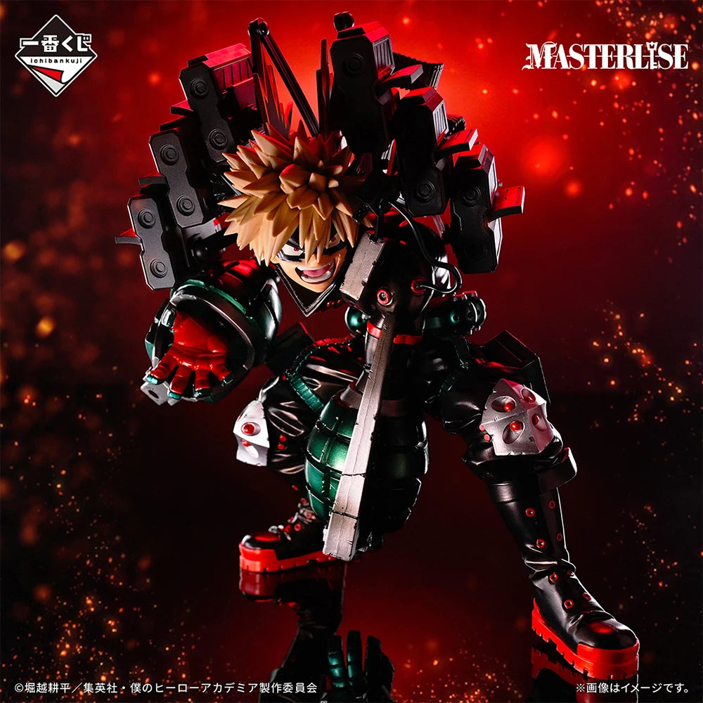 In Stock Original BANDAI Ichiban Kuji My Hero Academia Midoriya Izuku Shoto Todoroki Katsuki Bakugo Figure Anime Model Boxed Toy