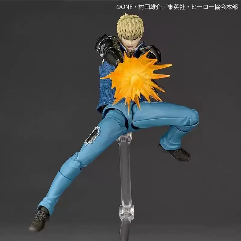 New Ko Genos Action Figure One Punch-man Anime Figurine Kaiyodom Revoltech Yamaguchi Joint Movable Model Statue Kids Toys Gifts