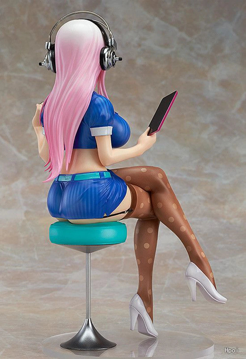 10CM Anime Figure Super Sonico PVC Action Figurine Model Toy Cake Decor Swimsuit Dress Up SoniComi Noodle Stopper Figure Gift