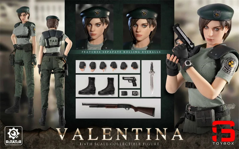 【2025 Q3】Rotator Toys RT001 1/6 Valentina Actionfigur mit beweglichen Augen, 30 cm, Soldatin, Komplettset, Sammlermodell
