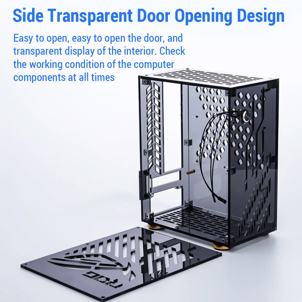 Portable Small Computer Case  Shell Compact PC Case Desktop PC Case Mini-ITX Motherboard FLEX Power Supply PC chassis