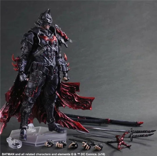 Play Arts Marvel Bushido Batman Action Figure 2017 Play Arts Kai BUSHIDO BATMAN 27cm Collectble Model Toy Gifts For Boyfriend