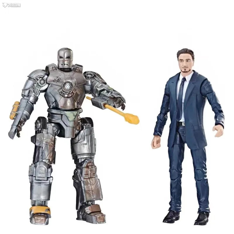 Original Hasbro Marvel Legends Series TONY STARK & IRON MAN MARK 1 Anime Figure Toy Collection Model