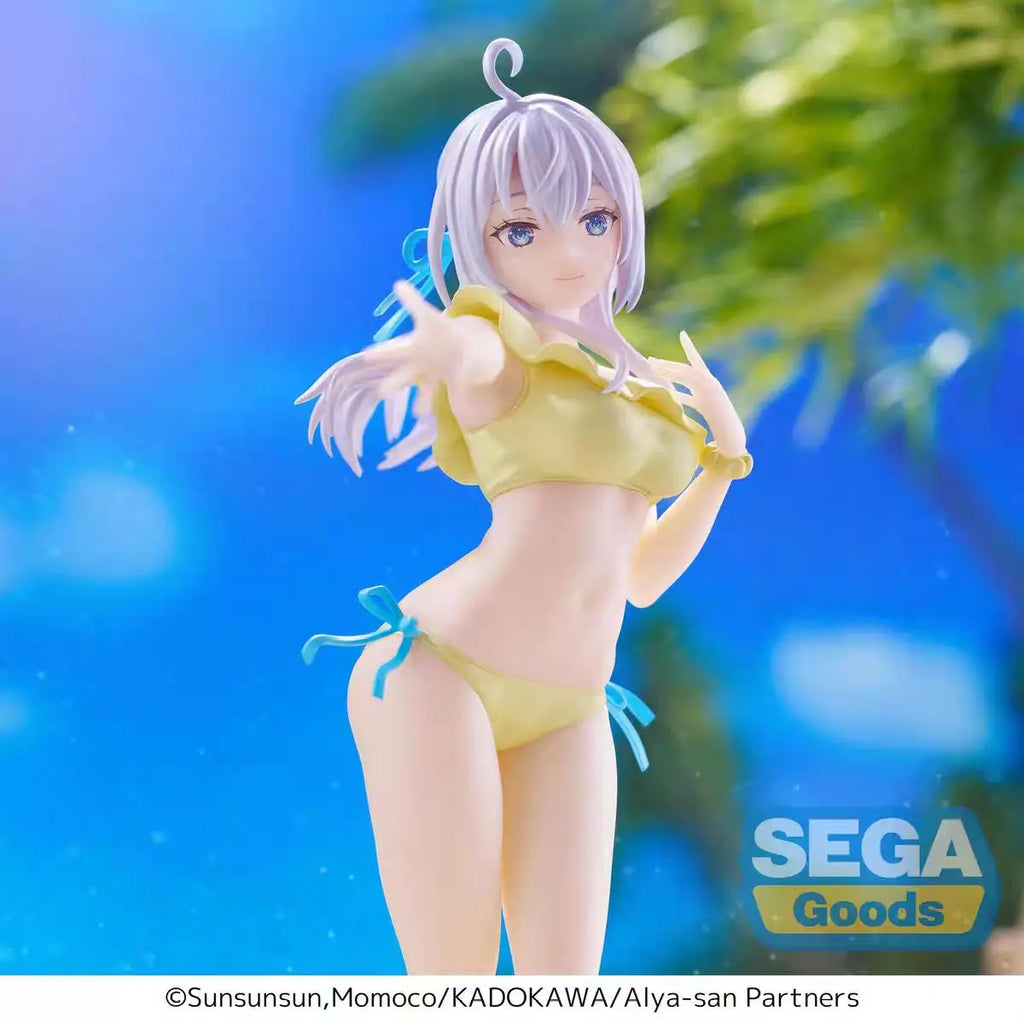 In Stock Original SEGA Alya Sometimes Hides Her Feelings in Russian Alisa Swimsuit Ver. Action Figure PVC Collectible Model Gift