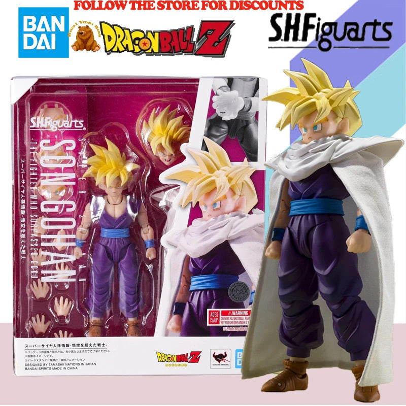 Auf Lager Bandai SHFiguarts Dragon Ball Shf Super Saiyan Son Gohan Der Kämpfer, der übertraf Actionfigur Sammlerspielzeug Geschenk