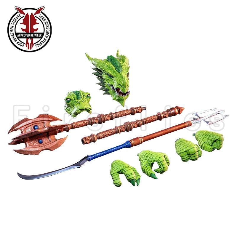 1/12 6inches Four Horsemen Studio Cosmic Legions Outpost Zaxxius Sskur'ge Anime Model