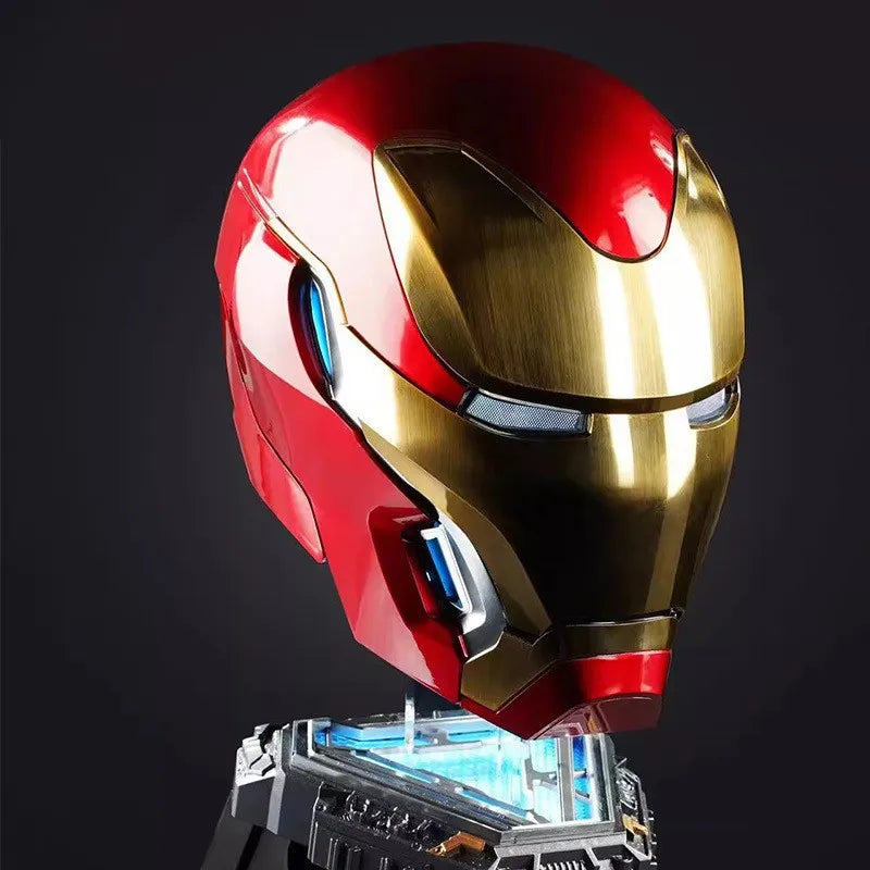 Rc Mk50 Marvel Iron Man 1:1 Wearable Helmet Voice-Activated Deformation Around Figures Animation Derivatives Model Toy Gift ﻿
