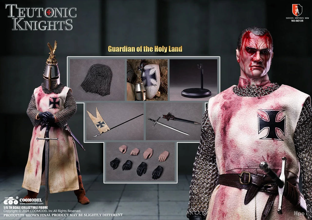 【MT】Original COOMODEL Empire Series SE135 SE136 TEUTONIC KNIGHTS COMMANDER 1/6 Action Figure Toy Collection