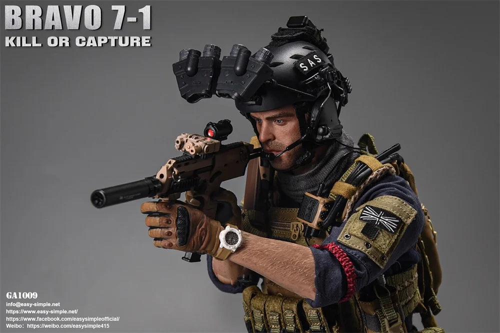 In Stock For Sale 1/6th GA1009 SAS Tough Guy Call Man The Duty Full Set Moveable Action Figure Soap 12" For Fans Collectable