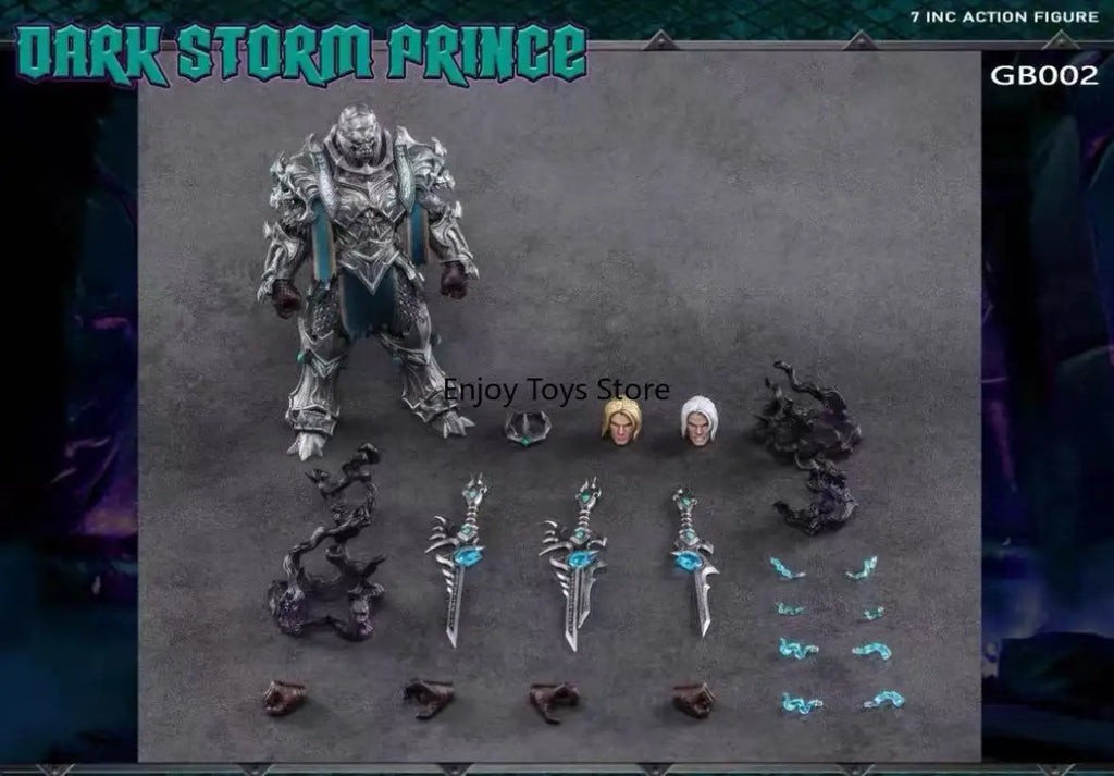 In Stock: World of Warcraft - Prince Anduin of Stormwind (Corrupted Version) with Movable Eyes, GB002 Poseable Figure Model
